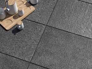 Terasová čedičová deska Takeda shora s výzdobou