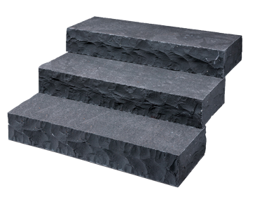 Blokové schody čedič Takeda reliéfní exponované