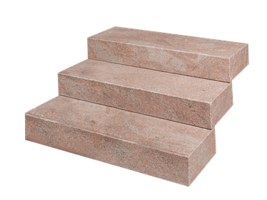 Blokové schody gneiss Bologna vystaven