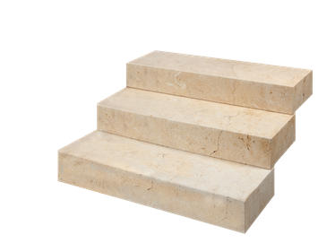 Blokové schody vápenec Cremona vystaven