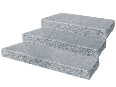 Blokové schody Vápenec Java Blue vystavený