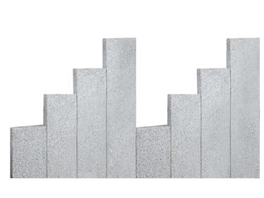 Palisády Granit Silver Classico 8x25_Free plate