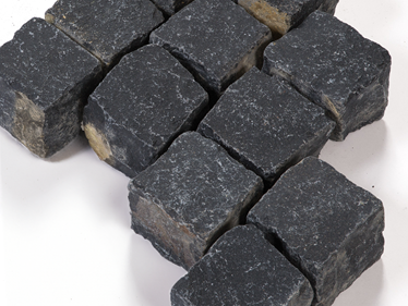 Dlažební kostky - čedič-černá-turkei-andezit světlejší plochy