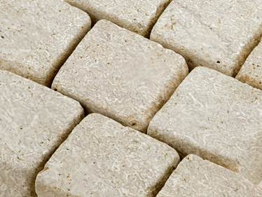 Dlažební kostky Vápenec Royal Beige 10x10x8 cm Detail