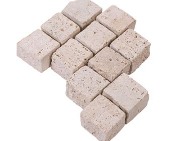 Dlažební kostky Travertin Medium Select exponované