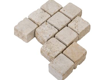 Dlažební kostky travertin Medium