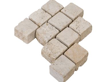 Dlažební kostky travertin Medium