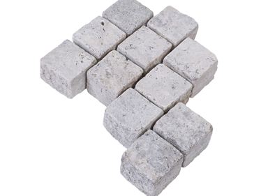 Dlažební kostky Travertin Silver exposed