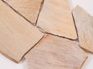 Polygonální desky kvarcit Rio Dorado žlutá