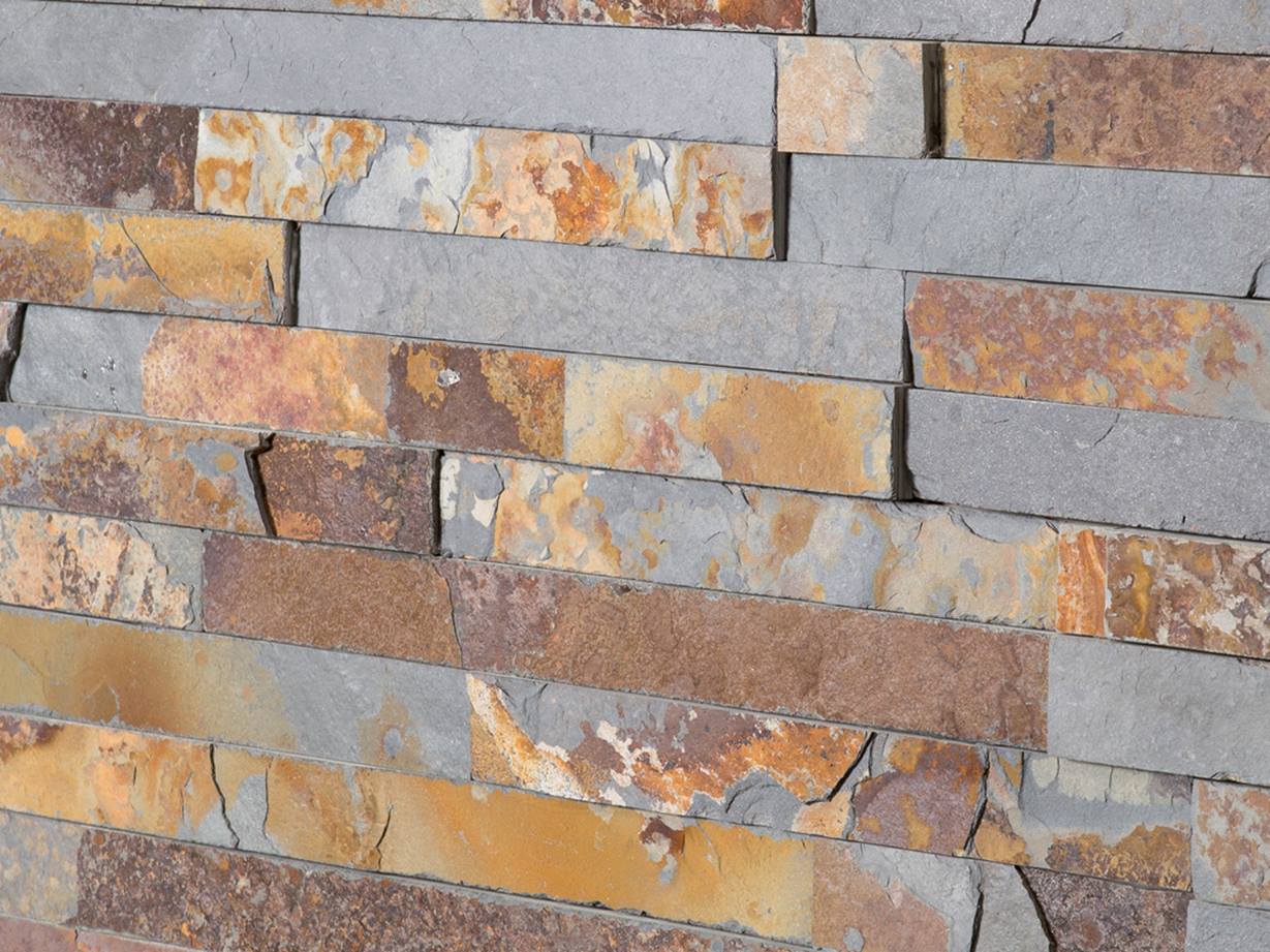 Granada Měděné Obkladové kameny pro výrazné akcenty Jonastone_veneer_Granada_Copper_slate_1