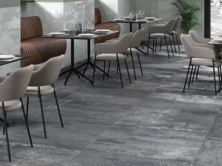 Jídelní kout s dlaždicemi Iron Graphite