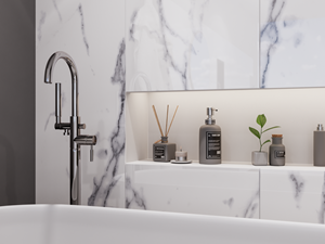 PerlaBiancaintBrilliantWhite Koupelna Close-up Velký