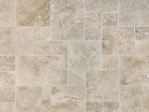 Travertinová dlaždice Ivory Cream shora