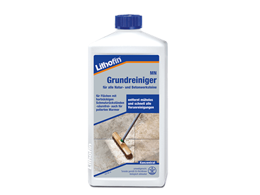 Lahvička základního čisticího prostředku pro péči o dlaždice