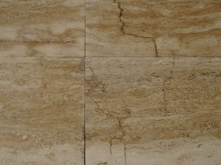 Dlaždice Travertin ořech leštěný čelní pohled speciální položka 01