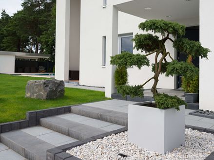 Schodiště s žulovými deskami Mundo grey