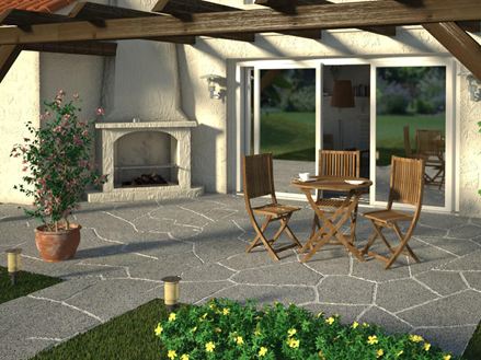 Speciální položka Ganit polygonální dlaždice Mundo grey