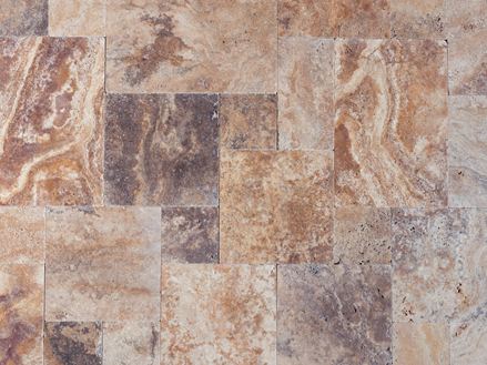 Travertinová terasa Scabas shora