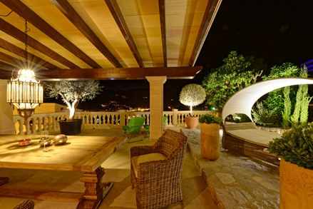 Noční dojmy na terase