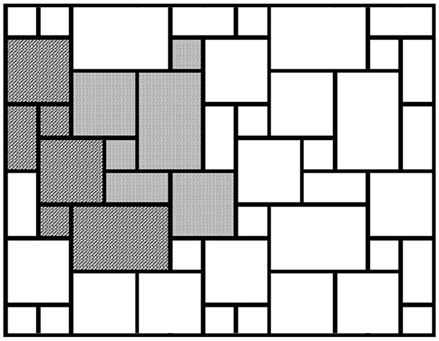Grafický vzor pokládky římské vazby
