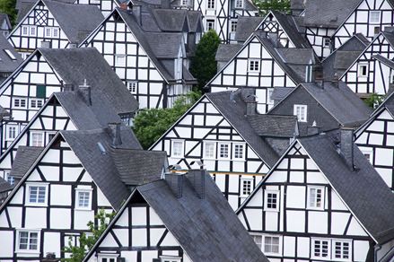 Břidlicové střechy mají v Německu dlouhou tradici