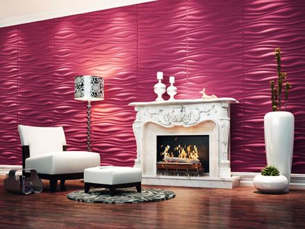 Krb před 3D nástěnným panelem Copyright: 3D WALL